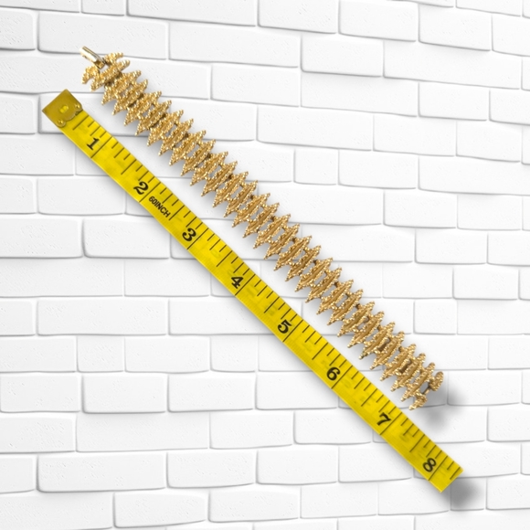 Vintage Mid Century Modernist Brutalist Gold Tone Avon Bracelet - Picture 8 of 8